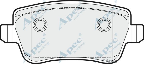 APEC BRAKING Комплект тормозных колодок, дисковый тормоз PAD1506